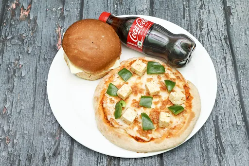 Paneer And Capsicum Cheese Pizza Combo