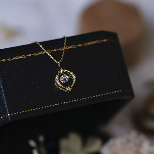 Title 1, S925 Sterling Silver Gold-plated Necklace, Fash...