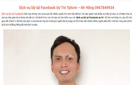 Dịch vụ mở khóa Facebook Uy Tín 0967849934 small promo image