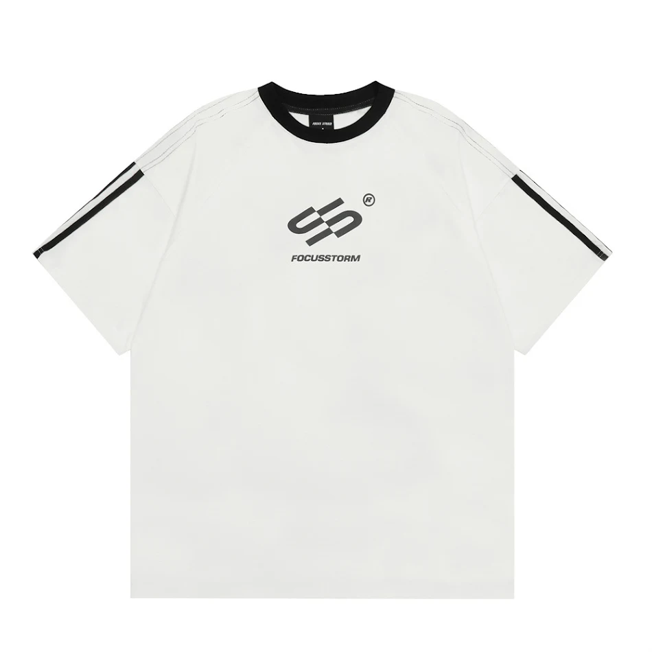 T-shirt créatif à imprimé lettres pour homme, manches courtes. Confortable et tendance, idéal pour un look décontracté et original au quotidien.