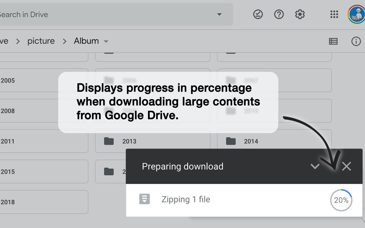 Google Drive Percentage Preview image 0