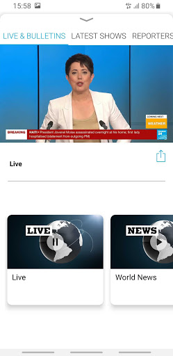 Screenshot FRANCE 24 - Live news 24/7