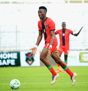 Richard Mbulu of Malawi during the 2021 Africa Cup of Nations Qualifier between Malawi and Uganda at Kamuzu Stadium in Blantyre, Malawi on 29 March 2021.