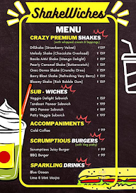 Shakewiches menu 1