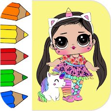 Dolls Princess Coloring Book : Unicornのおすすめ画像4