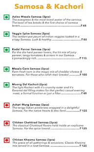 Spicy Samosa Chatani menu 1