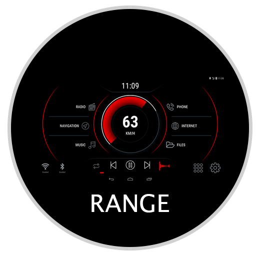 Range - theme for CarWebGuru launcher