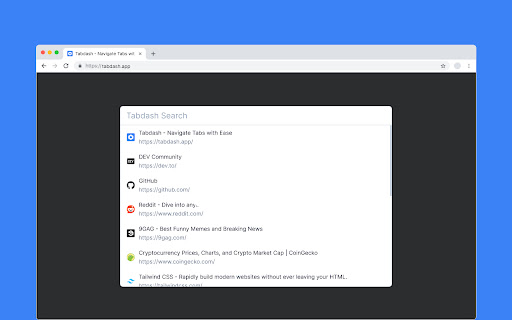 Tabdash - Navigate Tabs with Ease