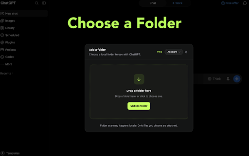 ContextCue: Attach Folders to ChatGPT & Claude screenshot 2