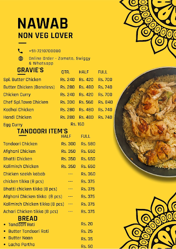 Nawab - A Non Veg Lover menu 