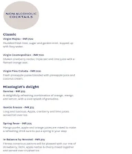 The Bar, Novotel Hyerabad Airport menu 2