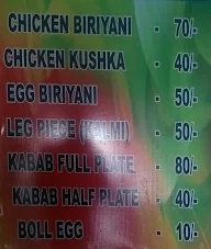 Ambur Dum Biryani menu 1