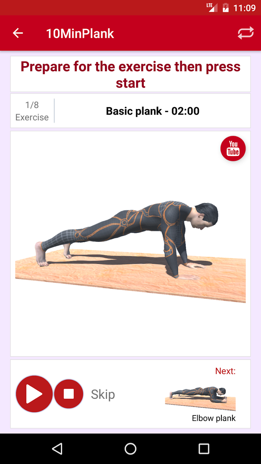 10-Minutes Plank Workout + Screen 3