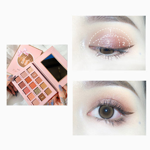 Title 2, 15 Colors Tiangong Jade Rabbit Eyeshadow Palett...