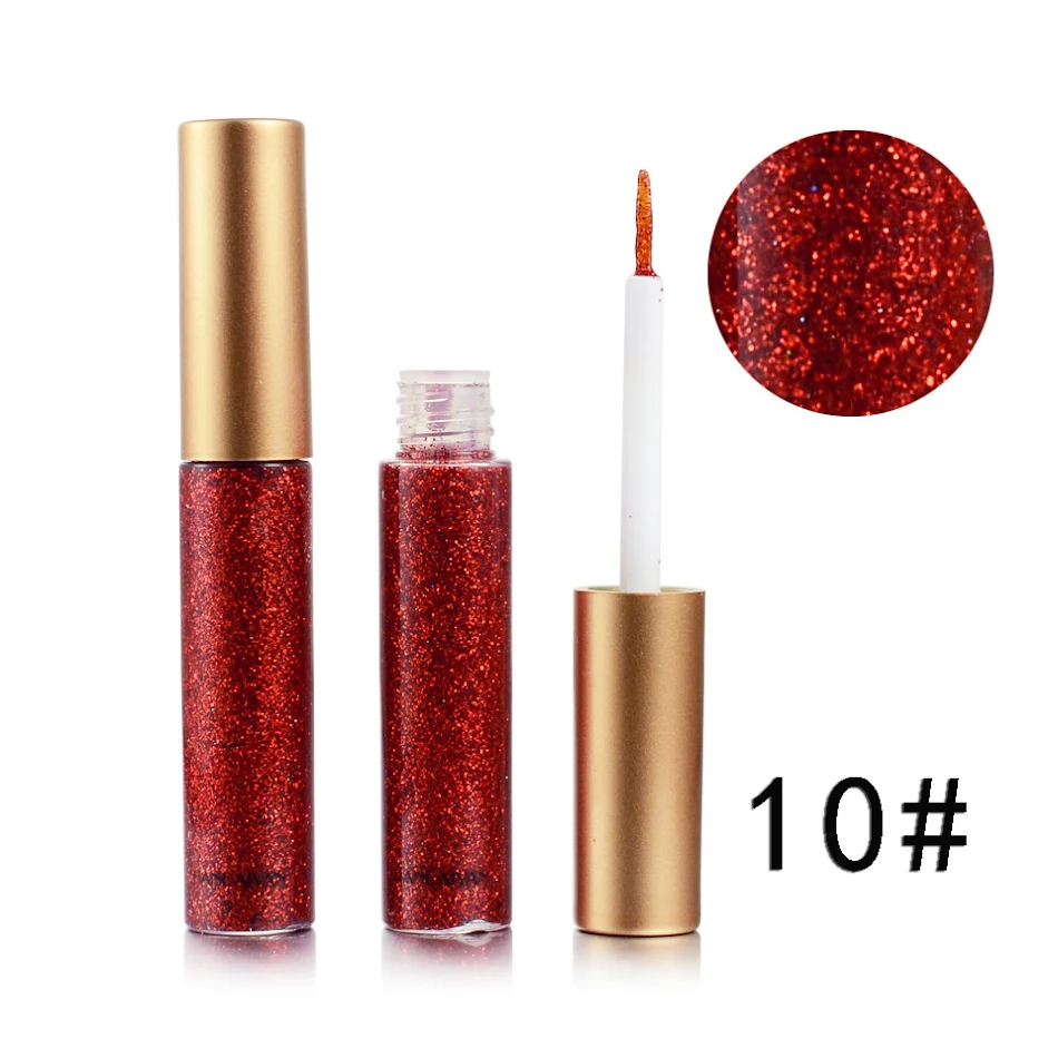 Maquillage Spectacle pour Club, Fard à Paupières Liquide Scintillant à Paillettes Flashy et Coloré, Idéal pour Performances de Nuit