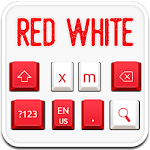 Cover Image of Download Red White Keyboard 10001003 APK