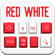 Red White Keyboard  Icon