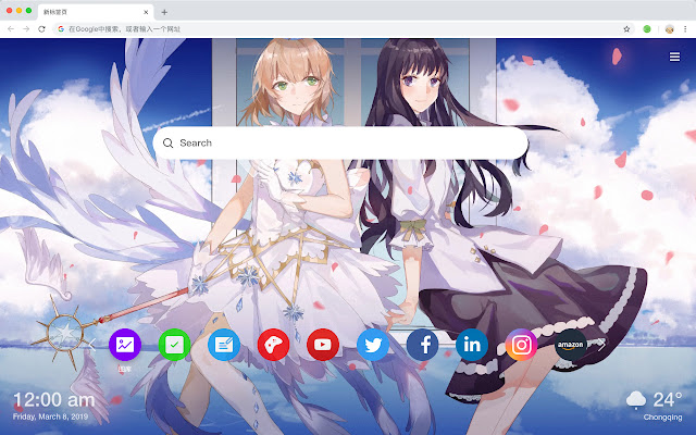 Tomoyo New Tab, Customized Wallpapers HD