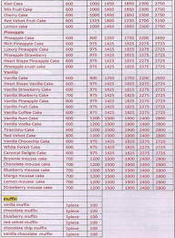 Saksham's Bakery menu 2