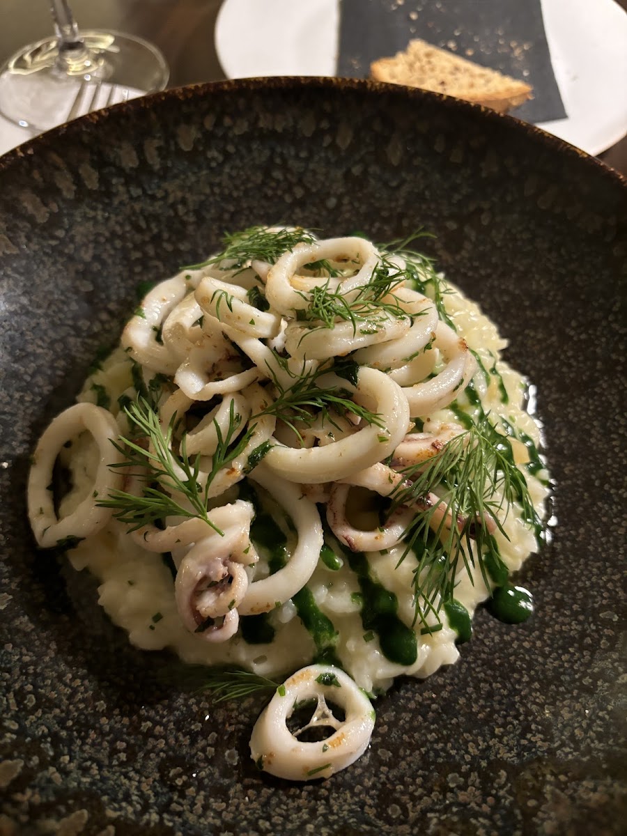 Squid and lemon risotto