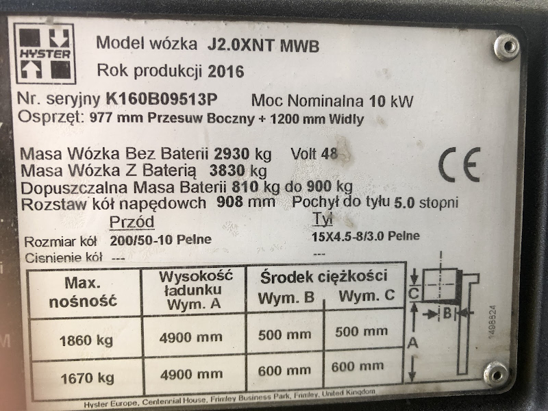 Imagen de HYSTER J2.0XNT