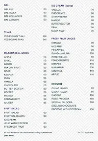 Swamee Vegetarians menu 4