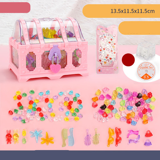 Title 12, Acrylic Crystal Diamond Treasure Box Kids Gem T...
