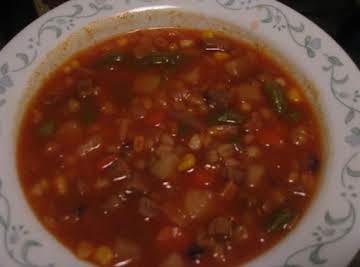 Vegetable Beef Barley Soup