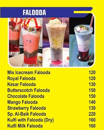 Al Baik Fast Food menu 