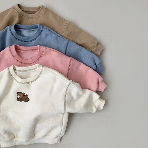 Title 10, Boys And Girls Embroidered Bear Casual Sweater ...