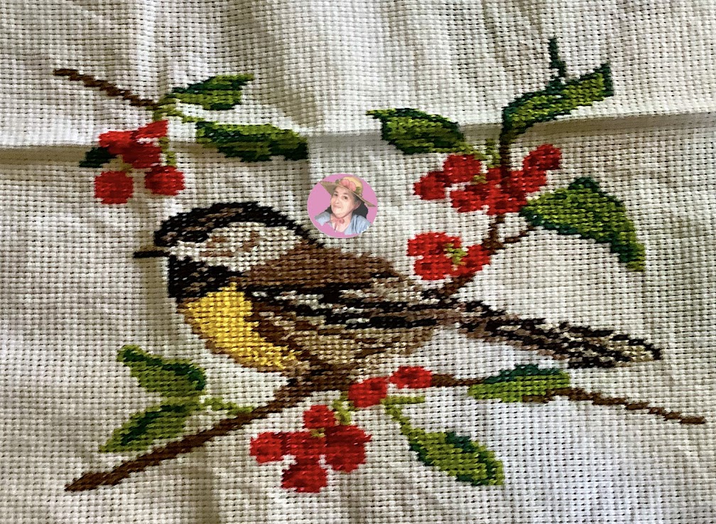 Pajarito en punto de cruz  cross stitch birds