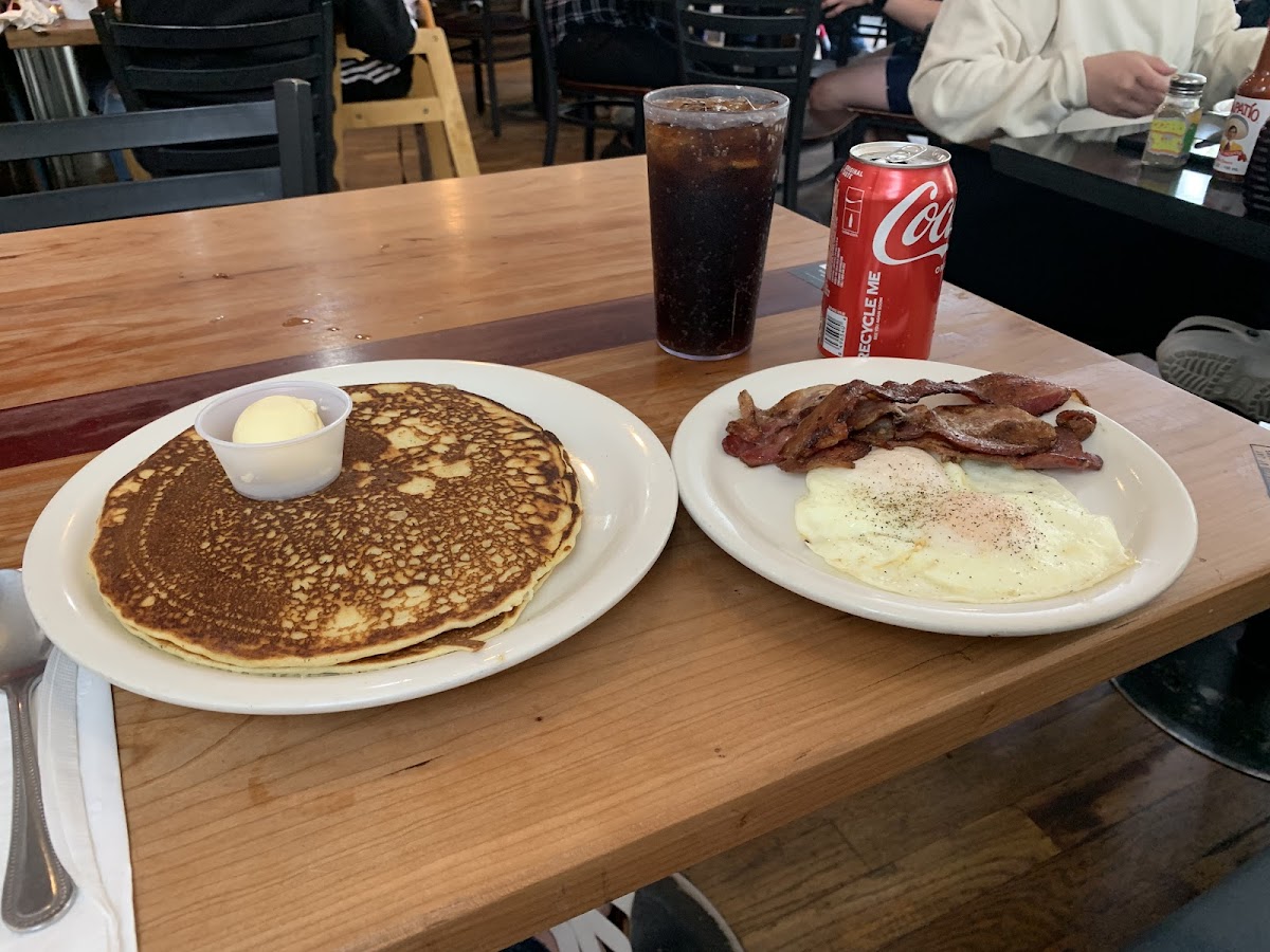 Pancake Sandwich with GF pancakes and sides