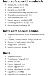 Insta Cafe menu 8