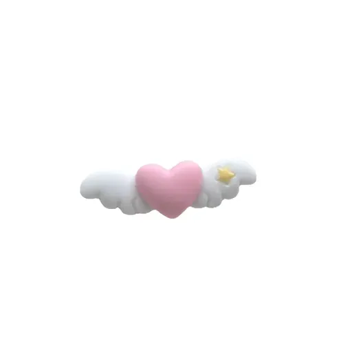 Cute Pet Heart Wings Hairpins Pet Dog Hair Clips Puppy Cat Yorkie Teddy Pet Decor Barrette Hair Accessories for Small Do