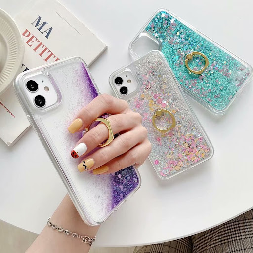 Title 5, Love Glitter Soft Edge Ring Holder Quicksand Sh...
