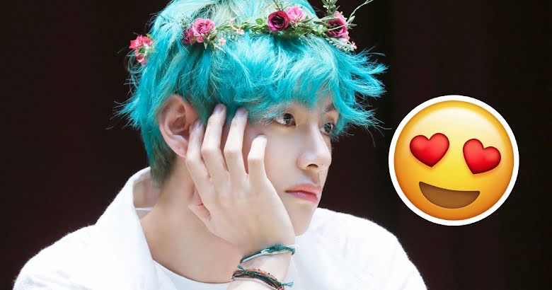 BTS V's Dark Blue Hair Transformation - wide 3