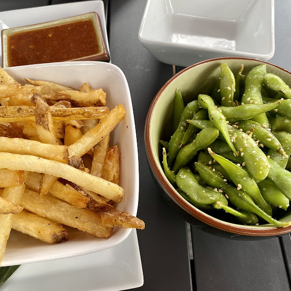 Asian Street Fries and Edamame