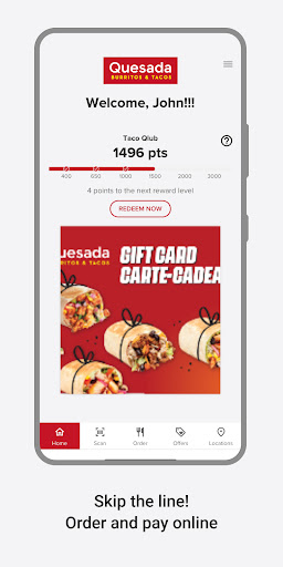 Screenshot Quesada Burritos & Tacos