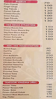 Raj Family Restaurant menu 1