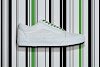 old skool ”mono leather" true white/green