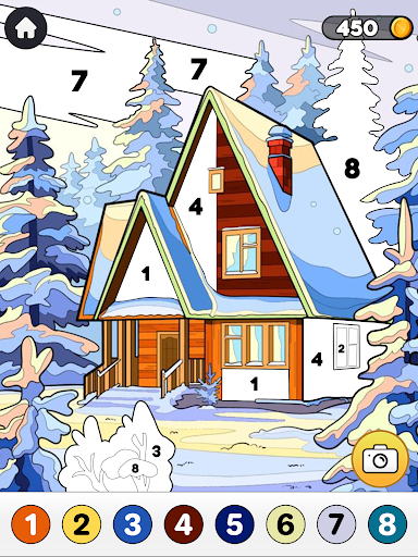 Screenshot House Coloring Paint by Number