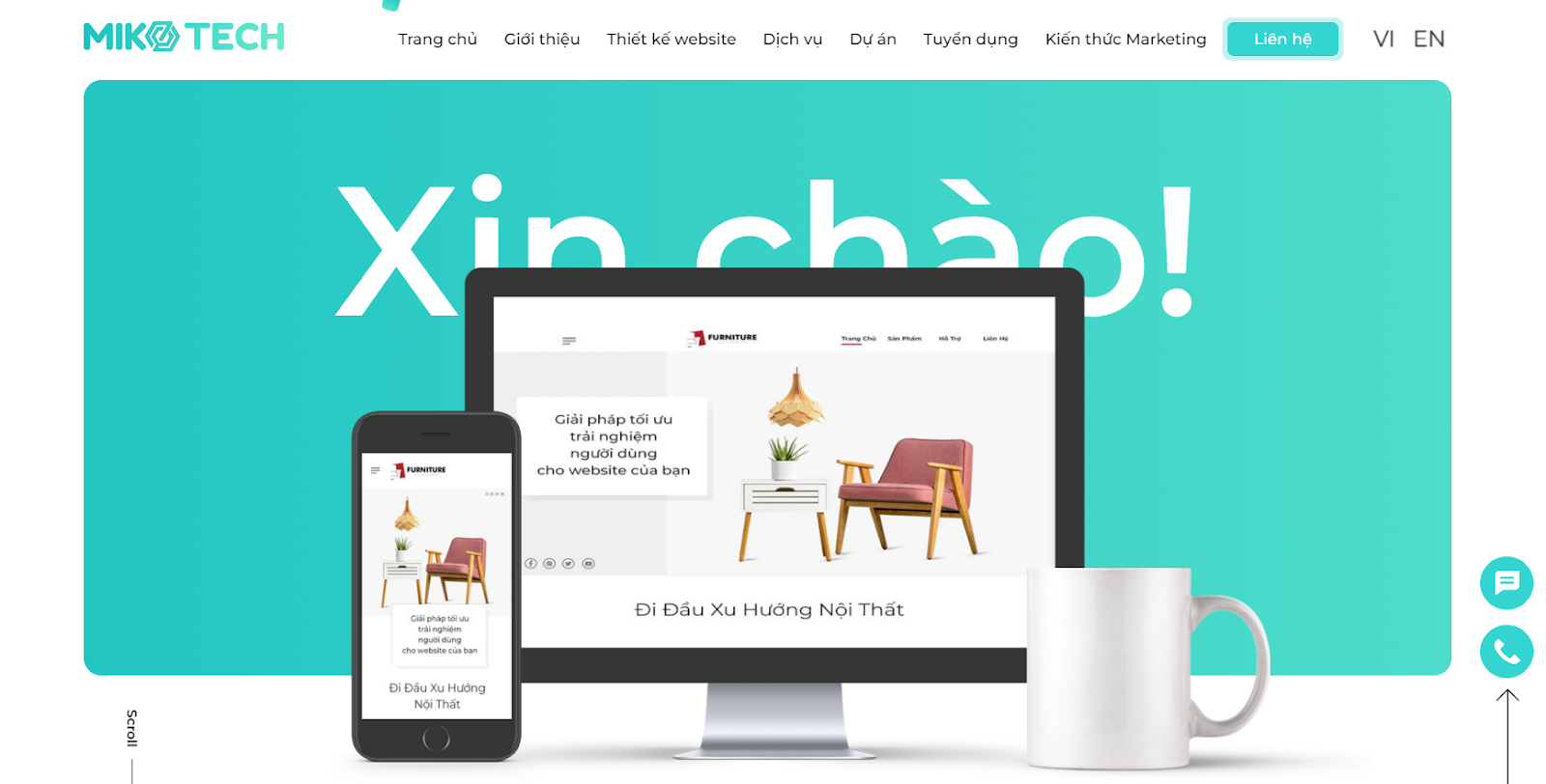 Thiết kế website cao cấp, đẹp, thu hút khách hàng ở đâu TPHCM - Miko Tech