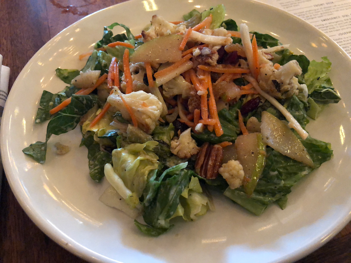 Gluten free salad from the thanksgiving prix fixe menu