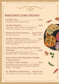 Rajasthani Tadka menu 1
