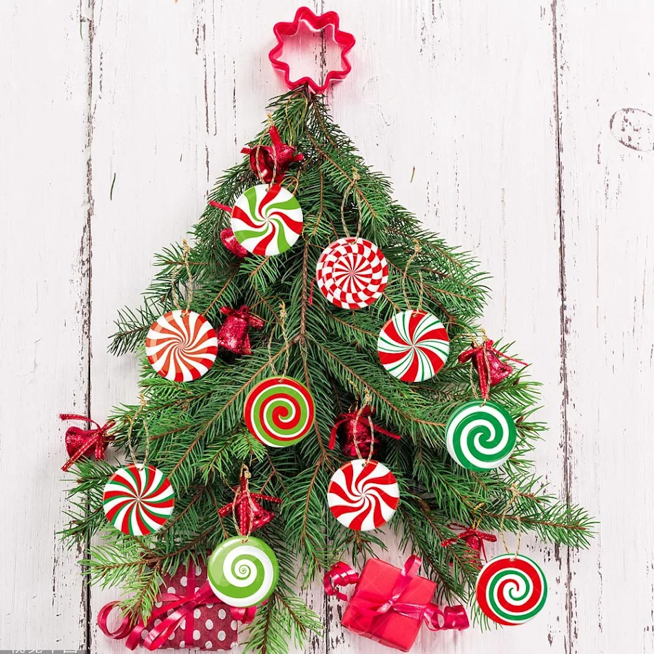 Kerstboomversiering Kerstfeest Decoratie Snoep Ornamenten Maak je kerstboom extra feestelijk met deze heerlijke snoepversieringen en geniet van de kerst