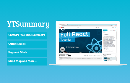 YTSummary: YouTube Summarizer with ChatGPT small promo image