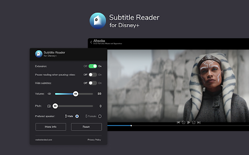 Subtitle Reader for Disney+