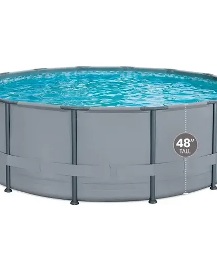 Swimming Pool 14ft X 48in Round Oasis Above Ground Pool G... - 0