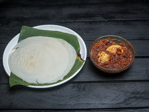 Appam + Egg Roast