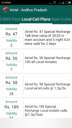 Recharge Plans Offers